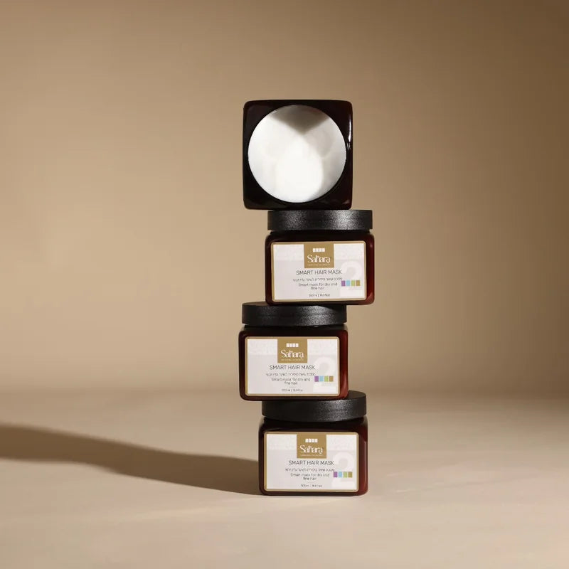 מסכת שיאה טיפולית סמרט לשיער עדין דק יבש ופגום