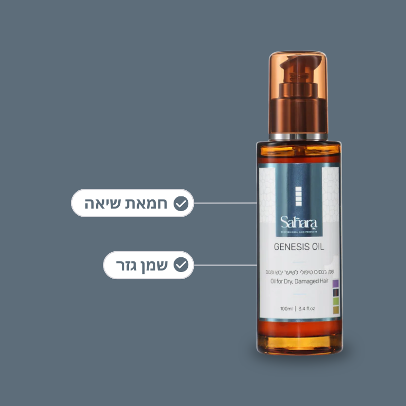 שמן ג׳נסיס טיפולי לשיער, יבש, פגום, קשה ומתולתל